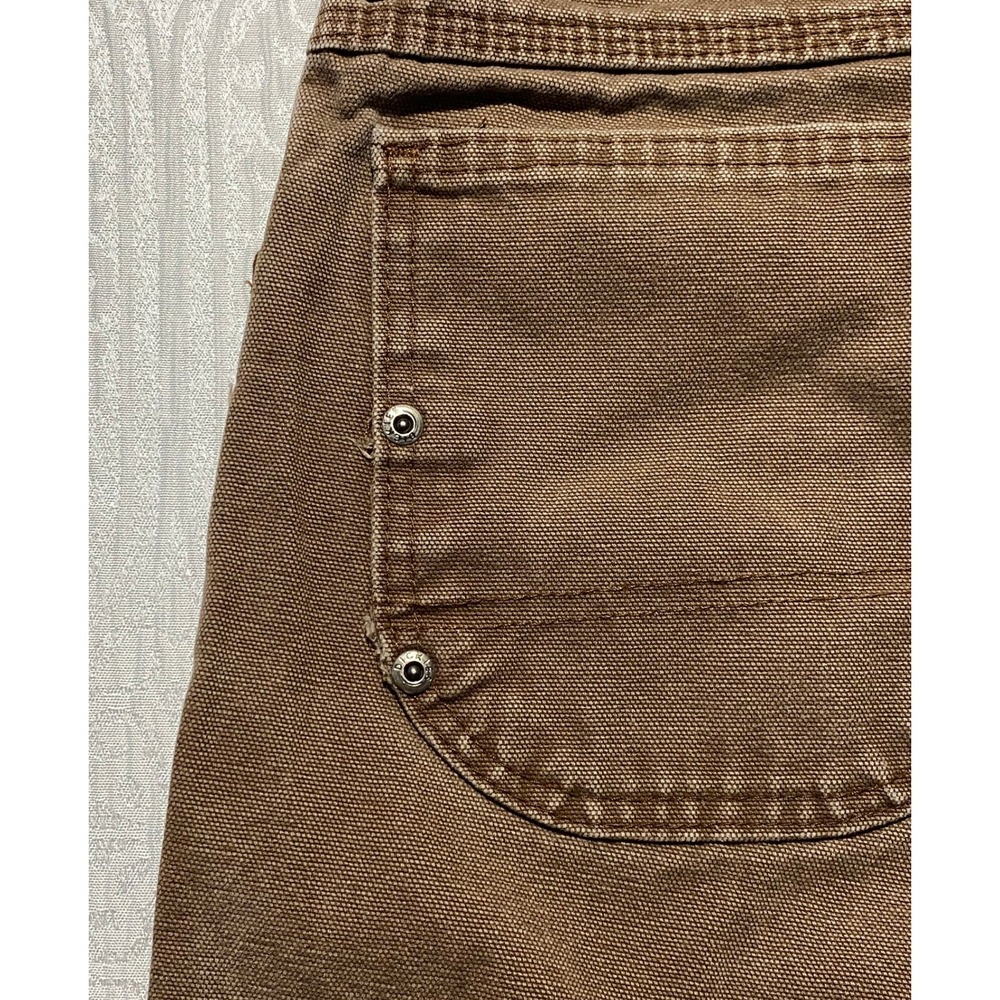 Dickies DU336RTB Brown Cotton Duck Relaxed Fit Carpenter Pants Mens 30x32 - Picture 5 of 10